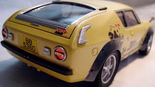 “Cherrish Bebe”—Doyusha 124 1973 Nissan Cherry X1R Scale Model Car [upl. by Fifi279]