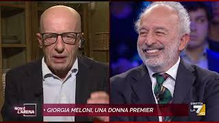 Polemica su Giorgia Meloni Sallusti attacca Lerner quotSiete ossessionatiquot [upl. by Zenia991]