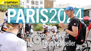 Profis im TriathlonTrainingslager Chefcoach Thomas Moeller über Pläne und Umfänge  PARIS 2024 [upl. by Anilatsyrc]