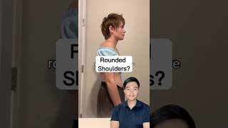 How to Fix Rounded Shoulders 😮 Physio Explains [upl. by Meerek]