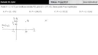 Zadanie 18  Matura 8 maja 2013 [upl. by Enilamme261]