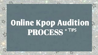 Know the process of Kpop Online Audition tips  What happens in the 2nd amp final round  Its Ohu [upl. by Nnaed]