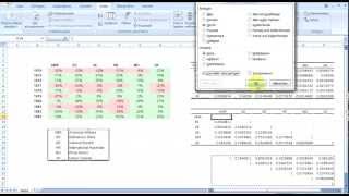 Calculating correlation matrix using Excel [upl. by Jamal]