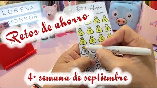 “RETOS DE AHORRO”4•semana de septiembre 💖🍀💰sistemadesobres ahorramas [upl. by Pelag]