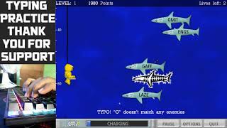 TYPING PRACTICE TYPER SHARK DELUXE [upl. by Ignacius]