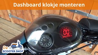 Dashboard klok Piaggio Zip monteren  Montagevideo  De Scooter Shop [upl. by Ginzburg557]