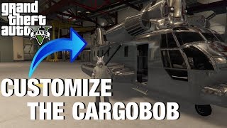 How to CUSTOMIZE the CARGOBOB GTA 5 SMUGGLERS RUN [upl. by Vasily133]