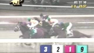 Turfway Park 02272010 Race 6 [upl. by Dichy]