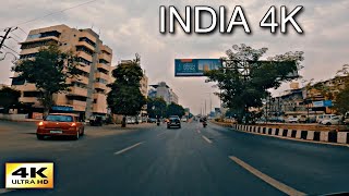 4k INDIA  HDR Vadodara City  Amit Nagar Road Near Airport Road [upl. by Luap]