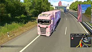 Euro Truck Simulator 2 ighlights of hilarious accidents from the Calais paths [upl. by Eardna]