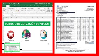 Formato de Cotización en Excel para Descargar Gratis  Formato de Cotización Automatizado  Excel [upl. by Alesig290]