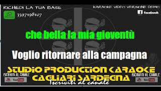 Toto Cutugno Voglio andare a vivere in campagna KARAOKECORI [upl. by Nigle85]