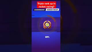 fortnite triple rank up in rocket racing [upl. by Addi]