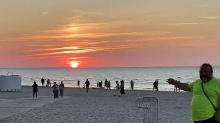 Beautiful sunset in Jurmala Dzintari beach 28 August 2024 [upl. by Zinnes149]