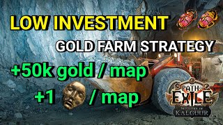 PoE 325 A low investment gold farm strategy in T16  28 million gold and 50 divines in 50 maps [upl. by Acila253]