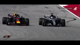 United States GP Verstappen Impeding Hamilton to be Champion  Silver vs Red F1 2018 [upl. by Atinid]