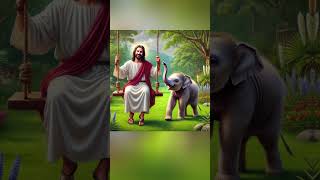 Jesus and friend 🐘jesus edit ai story chatgpt  short 30 [upl. by Firestone570]