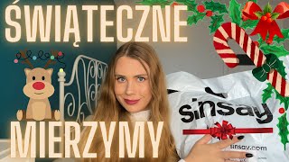 🎄ŚWIĄTECZNE MIERZYMY SINSAY🎄 [upl. by Nethsa]