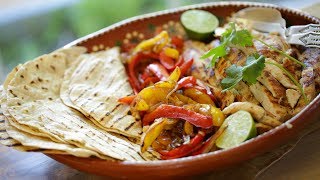 Grilled Tequila Lime Chicken Fajitas [upl. by Levenson]