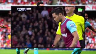 Mauro Zarate Amazing Freekick goal West Ham 10 WBA 291115 [upl. by Airbas]