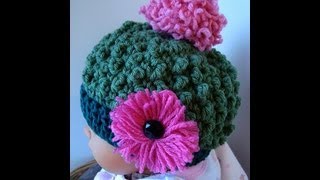 BOBBLE STITCH HAT crochet pattern SweetPotatoPattern  spp106 [upl. by Swithin]