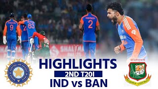 IND vs BAN 2nd T20I Highlights DELHI T20I India vs Bangladesh  RINKUNitish  Match Highlights [upl. by Nea]