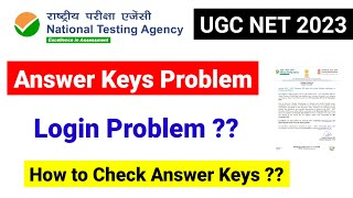 💥NET Answer Keys Login Problem  UGC NET Answer Keys Out Dec 2023 Exam  UGC NET MENTOR [upl. by Laverne]