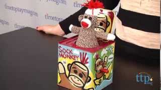 Sock Monkey Jack in the Box from Schylling [upl. by Yaras]