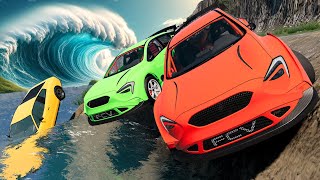 The BIGGEST Flood Escape Weve Ever Done in BeamNG Drive Mods Multiplayer [upl. by Purvis]