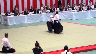 Yasuno Masatoshi Sensei demonstrating at the 51st All Japan Aikido Demonstration 2013 [upl. by Tloc]