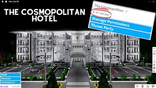 10 MILLION DOLLAR HOTEL BLOXBURG  Tour  The Cosmopolitan [upl. by Staffan]