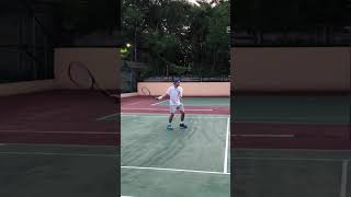 slow mo forehand tenniscourt tennisplayer tennisracket yonex tennis yonextennis [upl. by Vastha175]