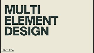 Whats Multielement Design in single subject experimental designs in ABA PreparingBCBA exam [upl. by Ehtyde]