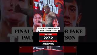 Final Weigh in for Paul vs Tyson just wrapped up  Shorts [upl. by Direj]