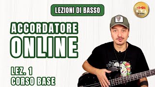 Lezioni di Basso 1 Corso Base  Accordatore online [upl. by Lieno]