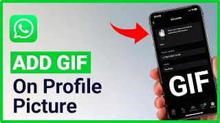 How to Add Gif in WhatsApp Profile Picture  2024 [upl. by Launcelot993]