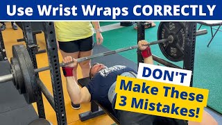 How to Use Wrist Wraps for Lifting Weights STOP Making these 3 Mistakes [upl. by Ased]