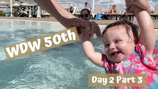 An Afternoon at the POOL  Walt Disney World 50th Vlog  September 2021 [upl. by Yelsnit]