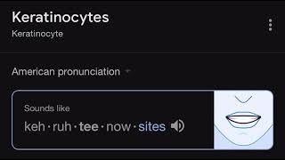 How to pronounce Keratinocytes [upl. by Durham]