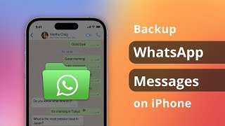 4 Ways How to Backup WhatsApp Messages on iPhone  PC amp Mac [upl. by Suired]