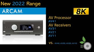 Arcam New 2022 8K AV Receivers Processor Range  AV41 AVR31 AVR21 AVR11 [upl. by Areit]