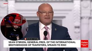 Teamsters President Speaks At RNC Praises Trump And GOP Senators Including JD Vance [upl. by Anitsihc]