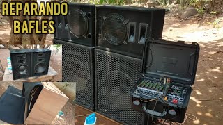 Reparación de bafles de sonido con bosina peavey y sound barrier americana [upl. by Otanod341]