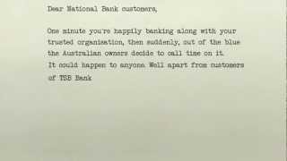 TSB Bank  Letter to National Bank Customers  TV commercial [upl. by Swan]