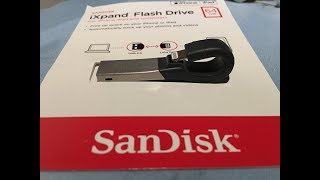 Sandisk IXpand 64gb Flash drive for IPhone [upl. by Notfol]