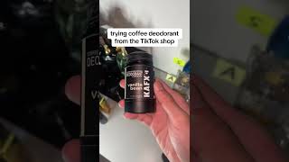 trying the coffee deodorant from the tiktok shop fragrance cologne perfume pocketfragrance [upl. by Arette]