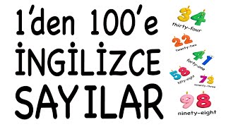 1’den 100’e KADAR İNGİLİZCE SAYI SAYMA [upl. by Adnaluy]