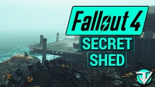 FALLOUT 4 Cranberry Island SECRET QUEST with Shed FULL of Crafting Materials in Far Harbor DLC [upl. by Adlesirg66]