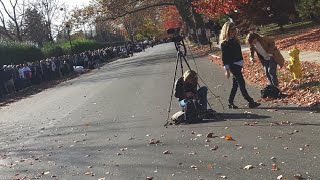 Kamala Harris Rally Line Allentown Pennsylvania 1142024 [upl. by Aronael]