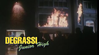 Degrassi Burns Down  Degrassi Junior High Clips [upl. by Ellohcin]